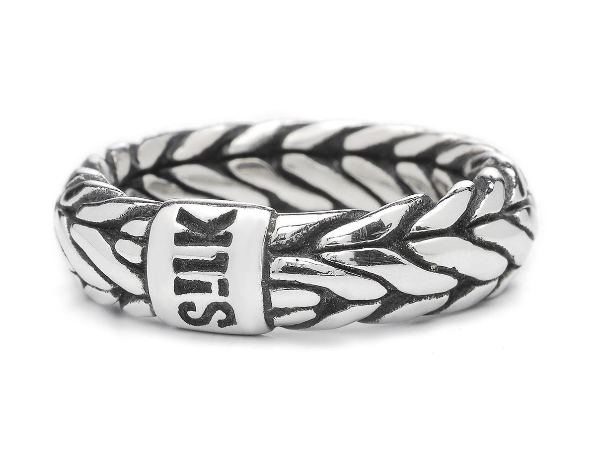 SILK Jewellery - Zilveren Ring - Zipp - 352.17 - Maat 17,0