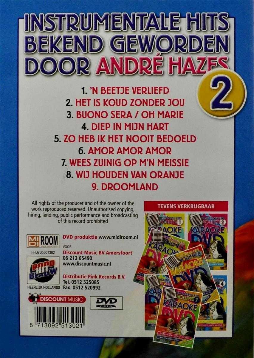 Karaoke Dvd - Andre Hazes 2