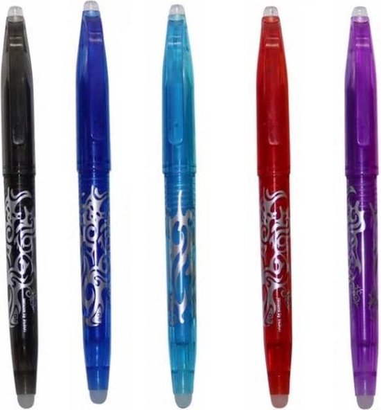 10x Uitgumbare Pen – Balpen – Uitwisbare Pen - School Pennen - 0,5 mm Fine  – Erasable... | bol.com