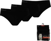 Apollo dames slips | MAAT S | 3-pack | zwart