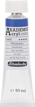 Schmincke AKADEMIE® Acryl color , phthalo blue (448), transparant, 60 ml, 1 fles