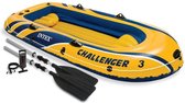 Intex Challenger 3 Opblaasboot met roeispanen en pomp 68370NP