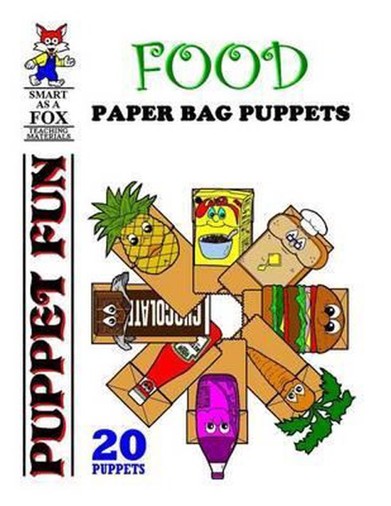 Food Paper Bag Puppets - cover