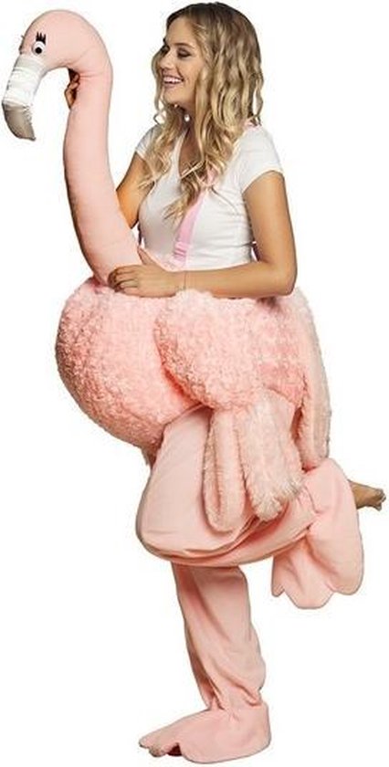 Instap kostuum Flamingo voor volwassenen - Verkleedpak flamingo