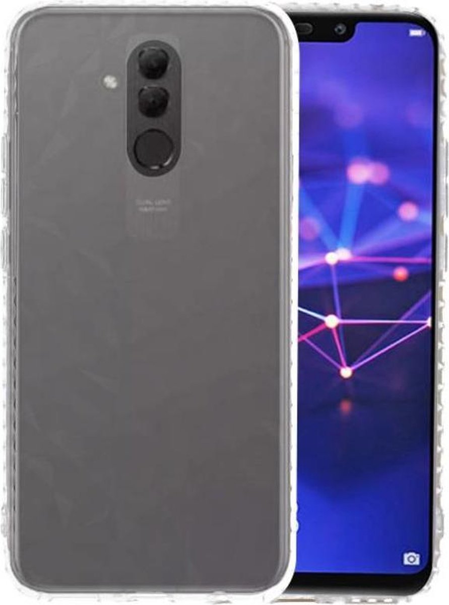 Transparant Geometric Style Siliconen Hoesjes voor Huawei Mate 20 Lite