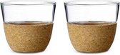 Viva Scandinavia Cortica Koffie-/Theeglas - 200 ml - Set van 2 Stuks - Transparant