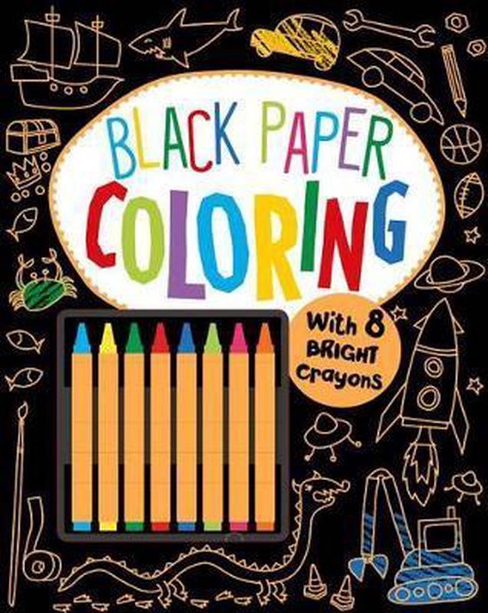 Black Paper Coloring, Parragon Books Ltd 9781474829120 Boeken