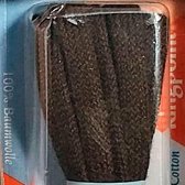 5.5mm x 75cm Plat donkerbruine Smalle platte schoenveter 60_75_132