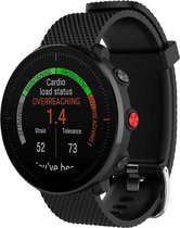 AA Commerce Siliconen bandje - Geschikt Voor  Polar Vantage M - Zwart
