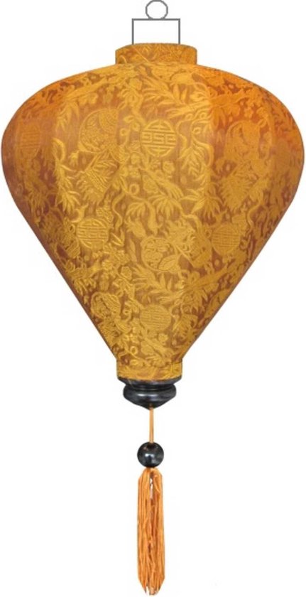 Koper Vietnamese zijden lampion lamp ballon - B-KP-45-S