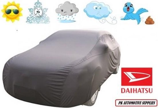 Bavepa Autohoes Grijs Polyester Stretch Geschikt Voor Daihatsu YRV 2001-2007