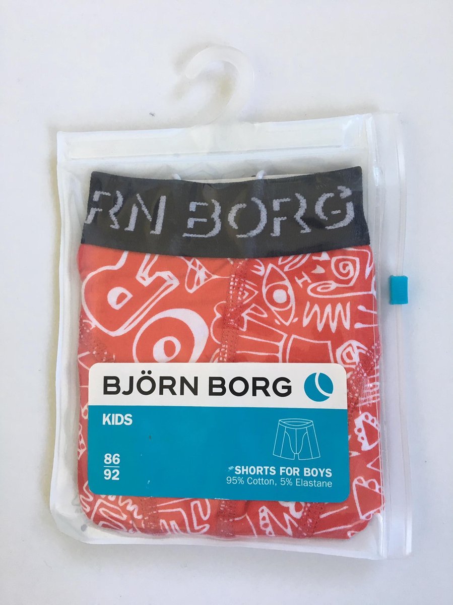 Björn Borg - Kinderboxershort - Rood - 86/92 - 1/2j | bol.com