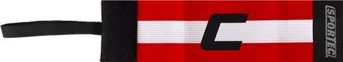 Sportec Aanvoerdersband Velcro C Rood