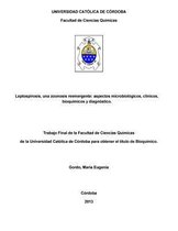 Leptospirosis, Una Zoonosis Reemergente