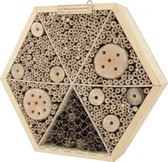 Natuurmonumenten Insectenhotel Suraj - Large - 8x34x34 cm - Natuurlijk hout - Bijen - Insecten