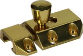 Deurschuif met beugel messing 50 mm incl schroeven