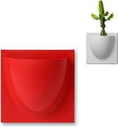 Verti Copenhagen wandpot Vertiplants | Mini Traffic Red 15 x 15 cm