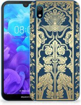 Back Case Huawei Y5 (2019) TPU Siliconen Hoesje Golden Flowers