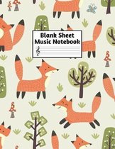 Blank Sheet Music Notebook