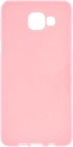 Solid Color Jelly TPU Silicone hoes Samsung Galaxy A5 2016 licht roze