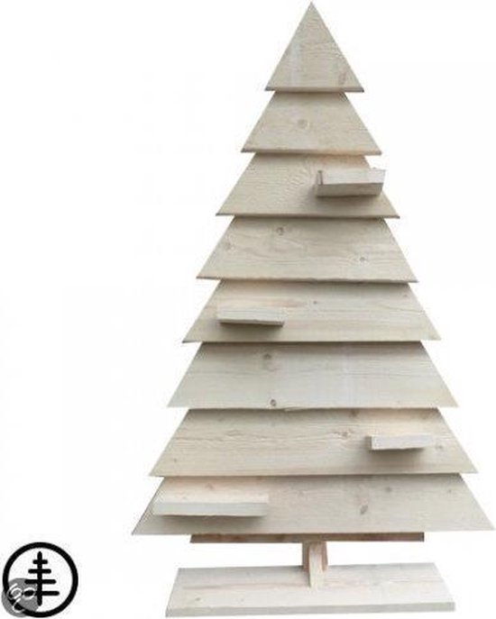 in stand houden Vertrouwen op uitvoeren Steigerhoutdesign Decoratieve kerstboom - 145 cm - Steigerhout - bouwpakket  | bol.com