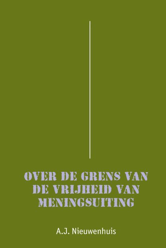 Over de grens van de vrijheid van meningsuiting - cover