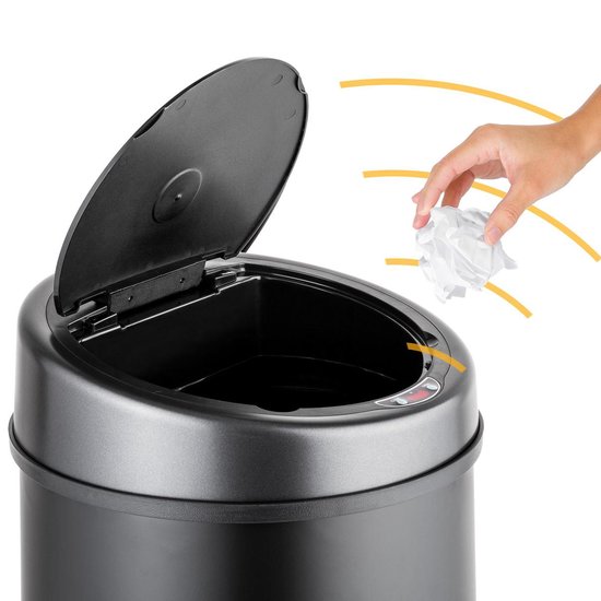Afvalemmer vuilnisbak prullenbak met sensor 50 l 400827 | bol.com