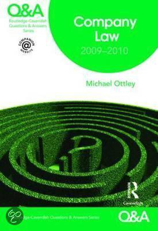 Company Law Q&A, Mike Ottley 9780415483315 Boeken