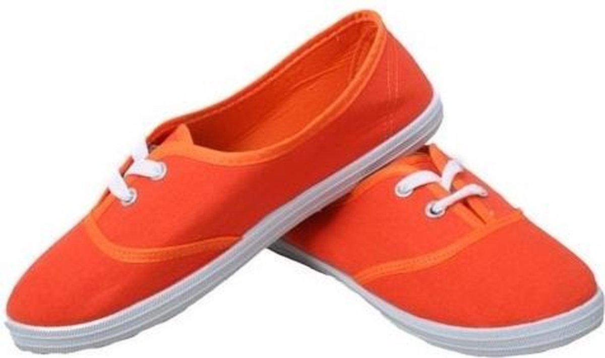 Nieuwjaar strijd gevangenis Feest oranje sneakers/schoenen voor dames accessoires 37 | bol.com