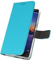Booktype Telefoonhoesjes - Bookcase Hoesje - Wallet Case -  Geschikt voor Nokia 3.1 - Blauw