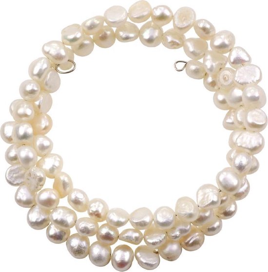 Bracelet perles d'eau douce Zen White