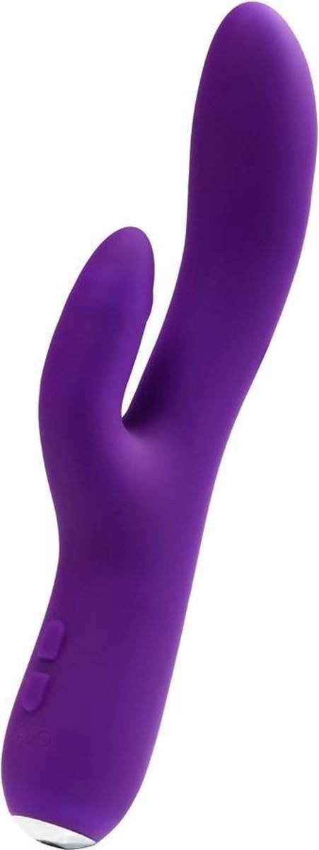 Vedo – Siliconen G-pot en Clitoris Vibrator met Ergonomisch Ontwerp Oplaadbaar – 22 cm – Paars