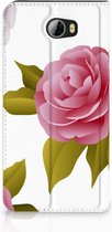 Huawei Y5 2 | Y6 Compact Uniek Standcase Hoesje Roses