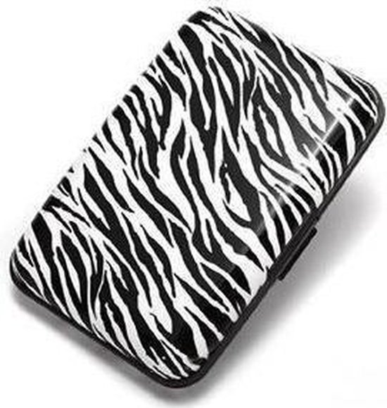 Creditcard / pasjes houder aluminium wallet Zebra | bol.com