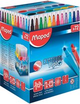 Color'peps goed uitwasbare viltstift - in schoolverpakking x 72