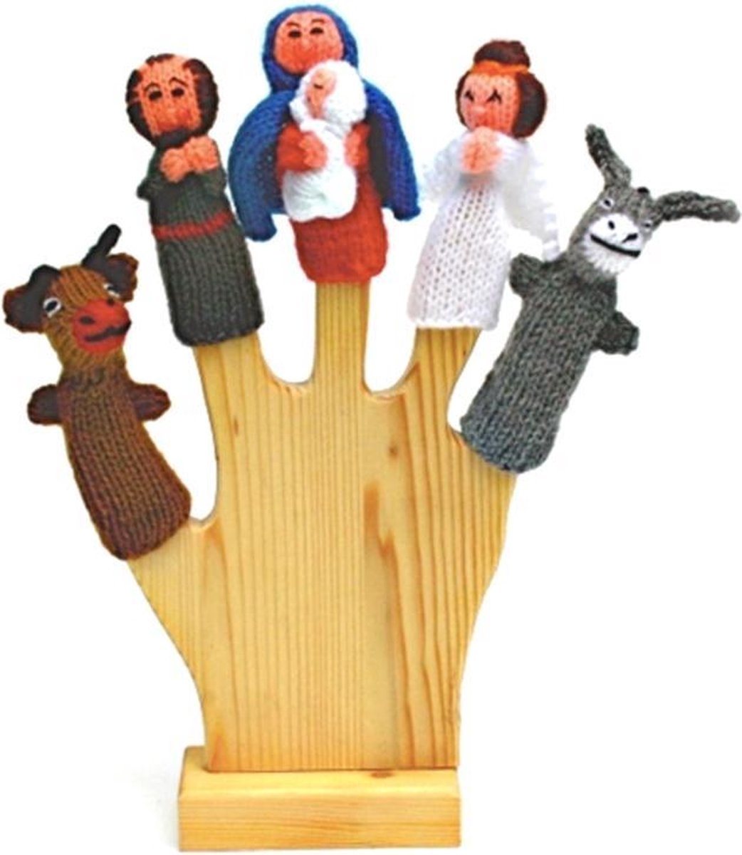 Kerststal vingerpopjes