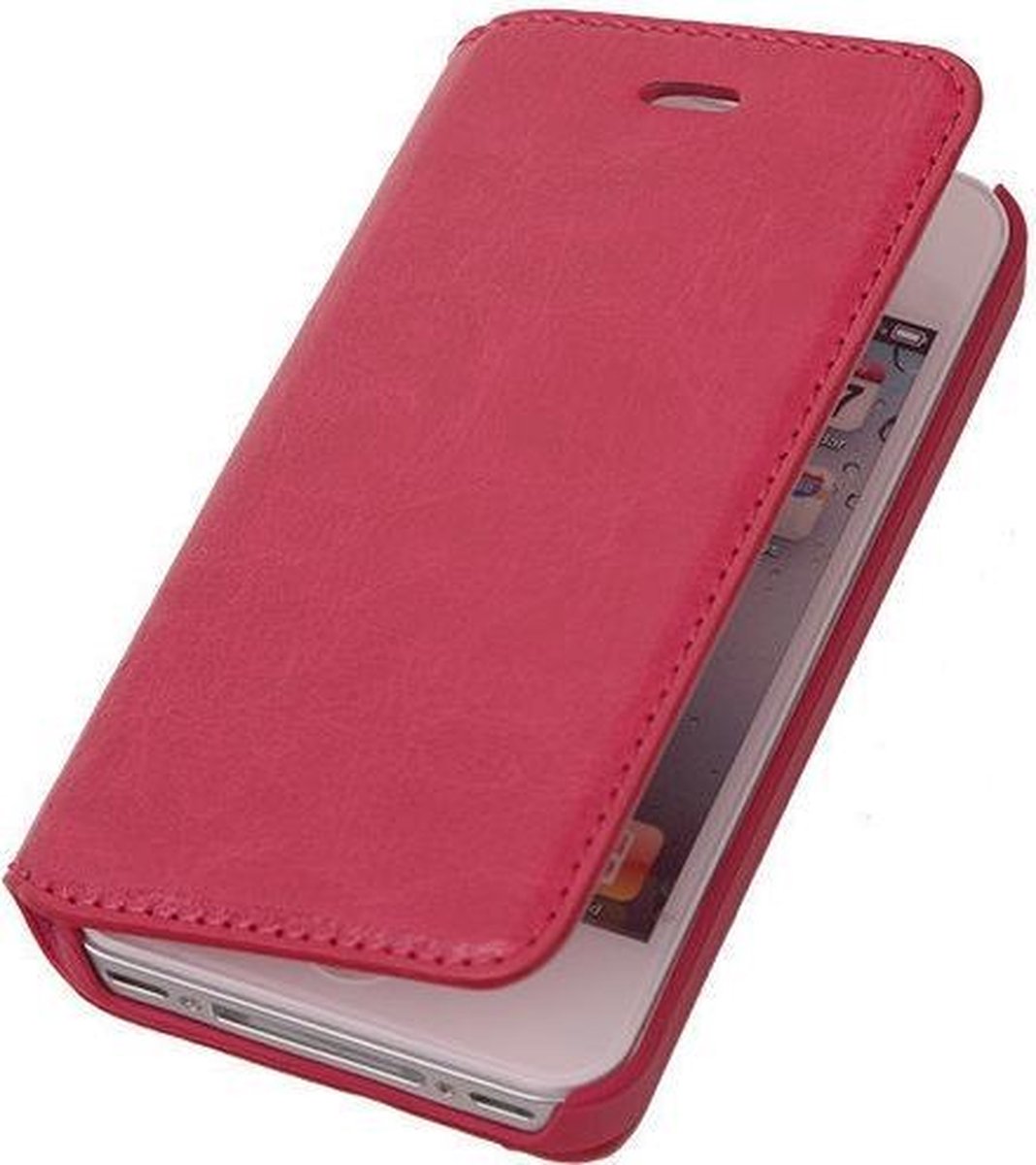 BestCases Fuchsia Map Case Book Cover Hoesje Apple iPhone 5C