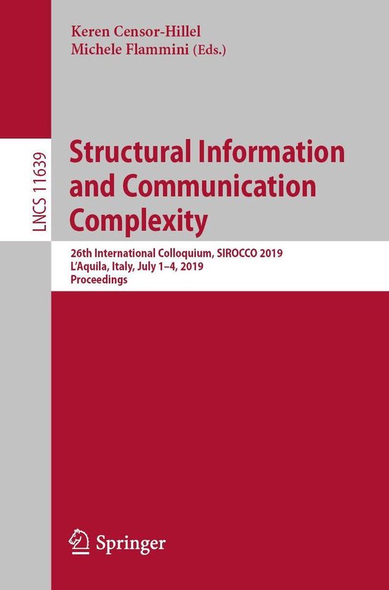 Lecture Notes in Computer Science 11639 - Structural Informa ... - cover