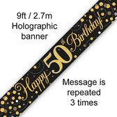 Oaktree - Banner 50 jaar Zwart en Goud