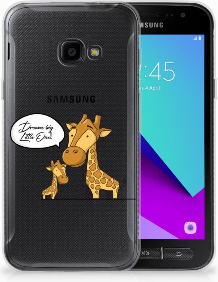 TPU Hoesje voor Samsung Galaxy Xcover 4 | Xcover 4s Telefoonhoesje met Naam Giraffe