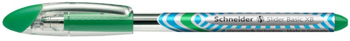 Schneider Schreibgeräte Slider Basic XB Groen Stick balpen Extra vet