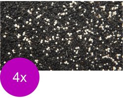 Vdl Aquariumgrind Hawai 1-2 Mm - Aquarium - Siergrind - 4 x 2.5 kg Zwart Wit