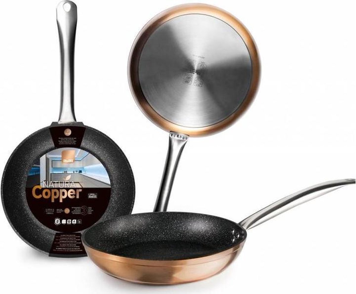 Ibili Natura Copper Koekenpan Ø 20 cm.