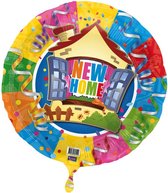 Nieuwe Woning - New Home Folieballon - 46 cm