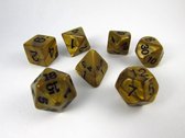 Set 7 polydice, Olympic goud