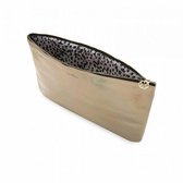 Studio Sweet & Sour Make-up bag flat large / gold grain / PU