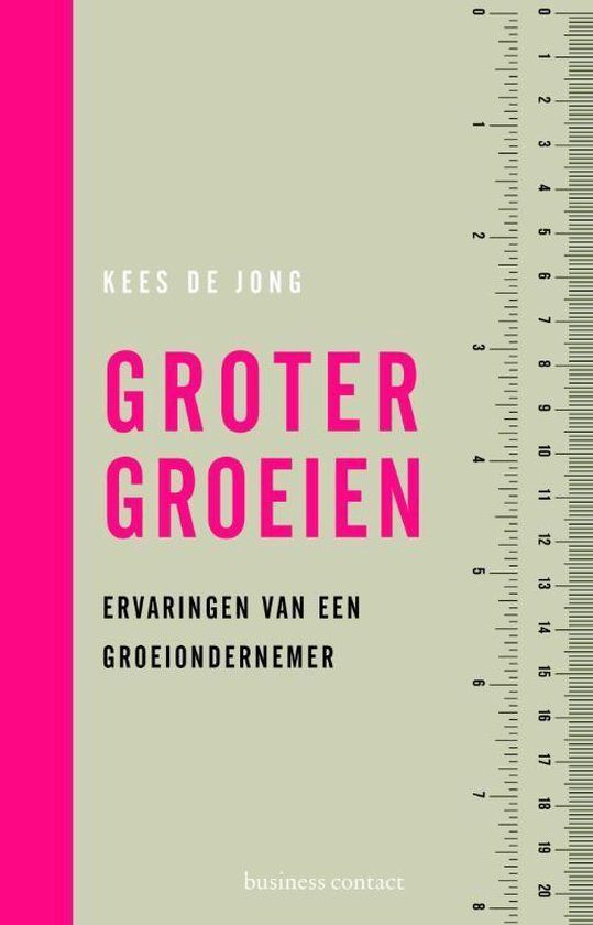 Boek cover Groter groeien van Kees de Jong (Paperback)