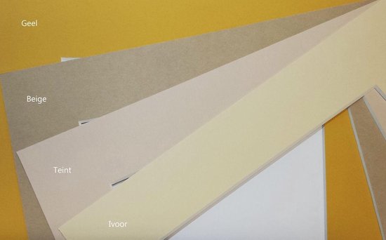 1 pièce Passe-partout Arton, dimensions 80x100 / 39x59 cm, épaisseur 1,4 mm, couleur Ivoire