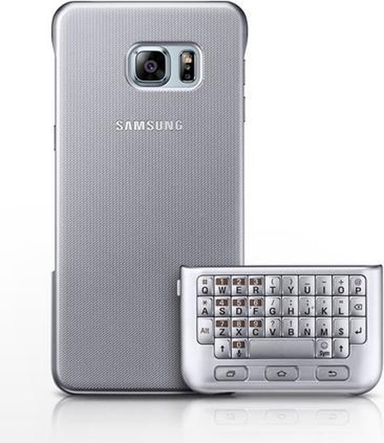 zacht Gevaar Tegenhanger Samsung S6 Edge Plus Keyboard Cover Zilver | bol.com