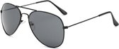 Aviator Zonnebril    Zwart montuur Zwarte Glazen Black on Black